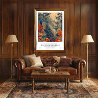 William Morris Peacock Design Cotton Prints Heritage Poster