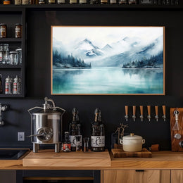 Serene Mountain Reflections Poster