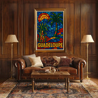 Guadeloupe Mosaic Art Poster