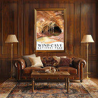 Wind Cave Watercolor Wall Art Poster