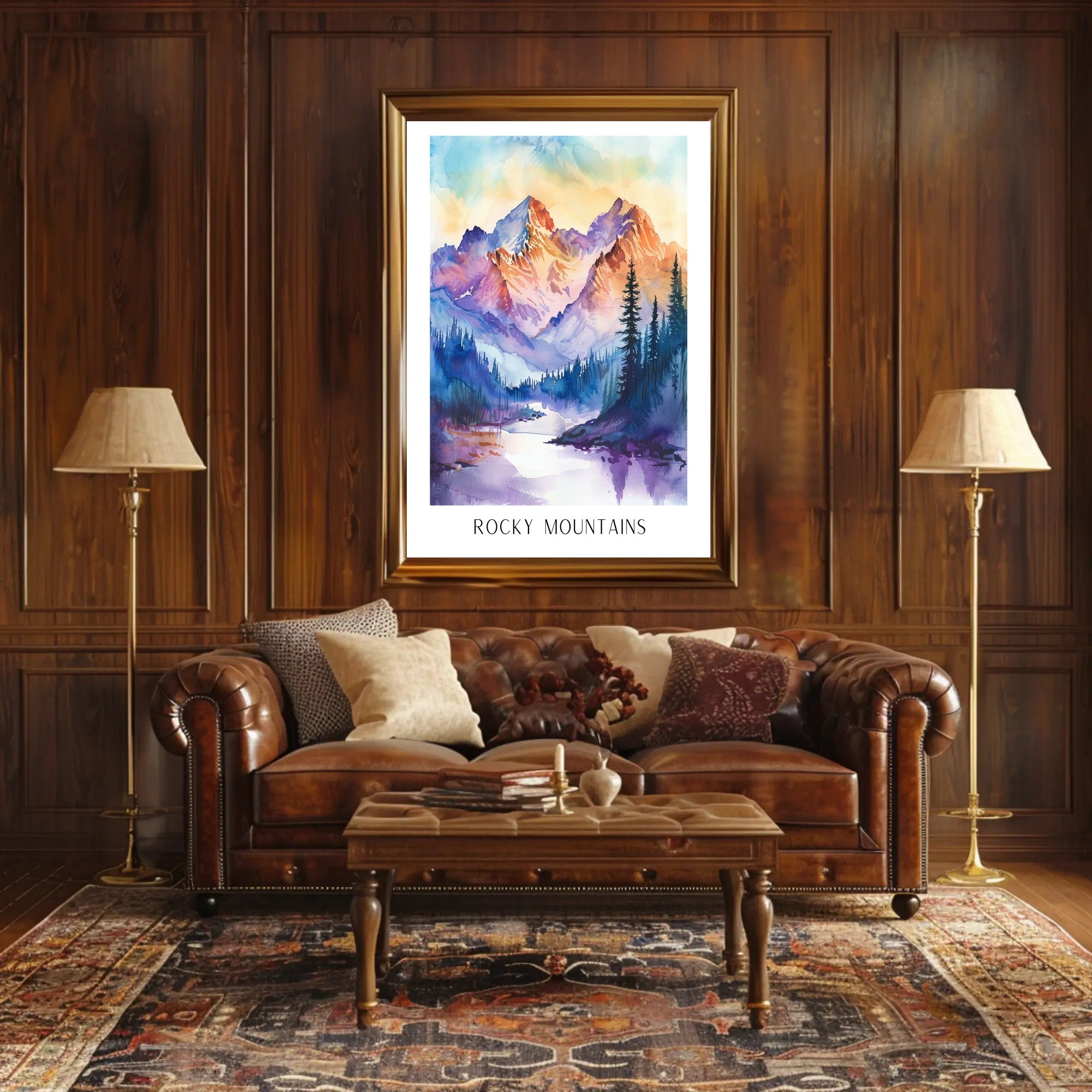 Majestic Rocky Mountains Poster PosterGoat