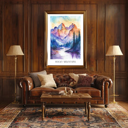 Majestic Rocky Mountains Poster PosterGoat