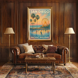 San Diego Pacific Holiday Poster