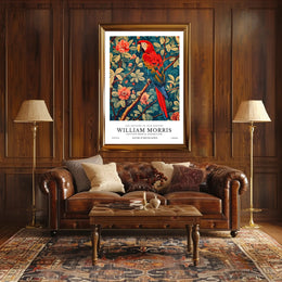Vintage Parrot Print: Artistic Poster for Heritage Exhibition