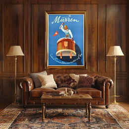 Mürren Ski Paradise Awaits Poster