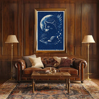 Moonlit Dj Wolf Poster