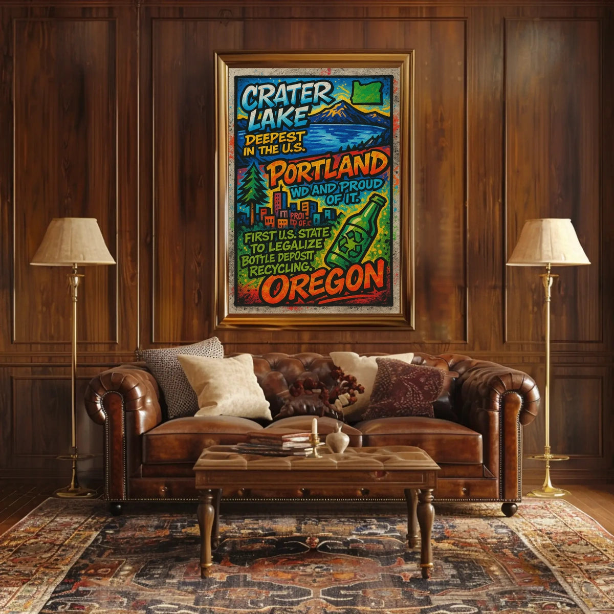 Oregon Highlights Poster