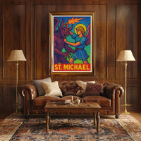 Saint Michael Divine Art Poster