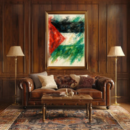 Abstract Watercolor Flag Abstract Poster