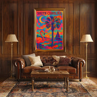 Vibrant South Carolina Poster