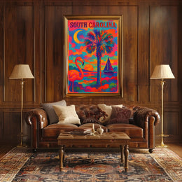 Vibrant South Carolina Poster