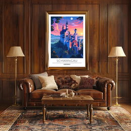 Neuschwanstein Castle Travel Poster