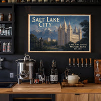 Salt Lake City Gateway to the Mountains Poster