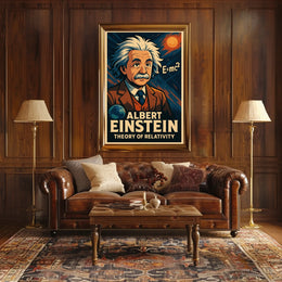 Albert Einstein Theory Of Relativity Poster