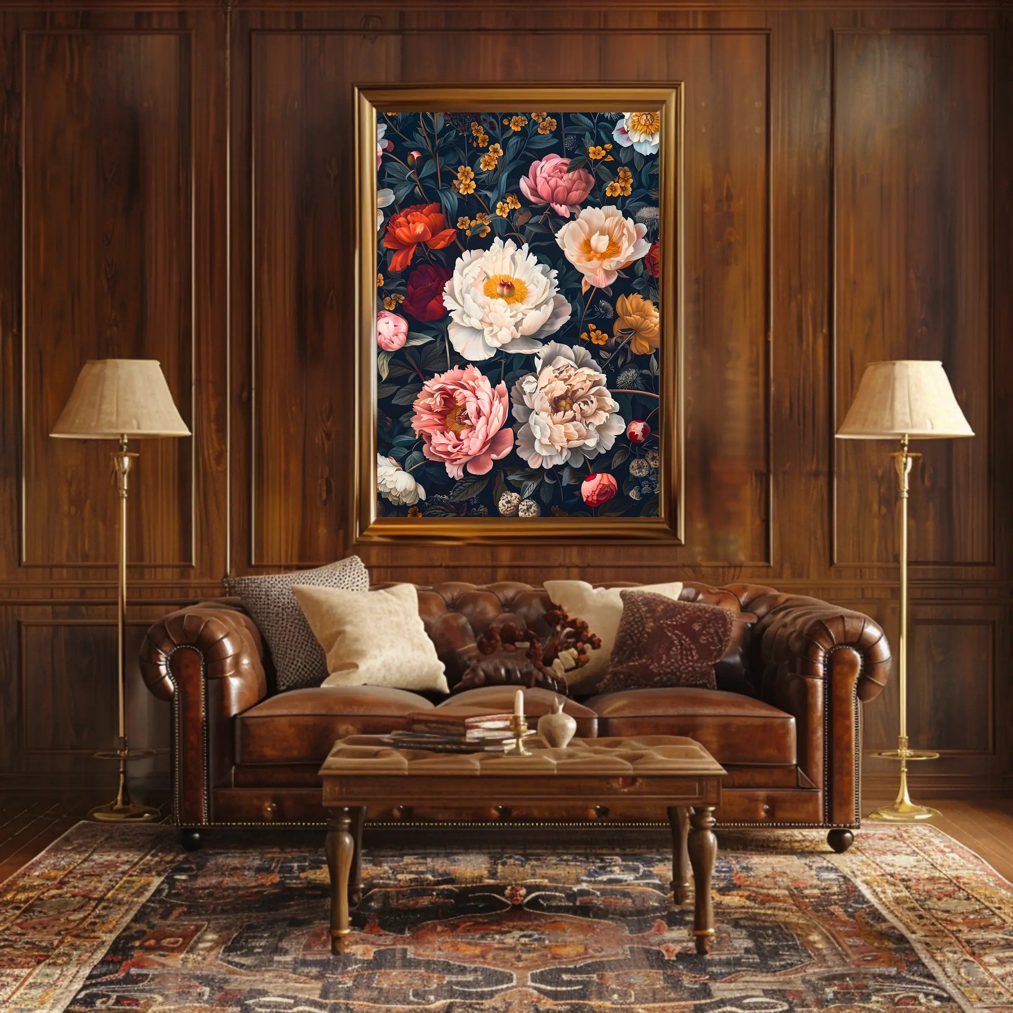 Floral Symphony: Botanical Elegance in Art Poster