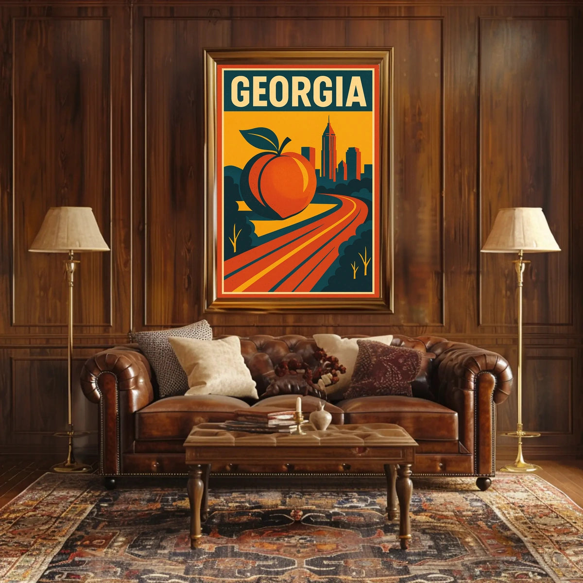 Georgia The Peach State Poster