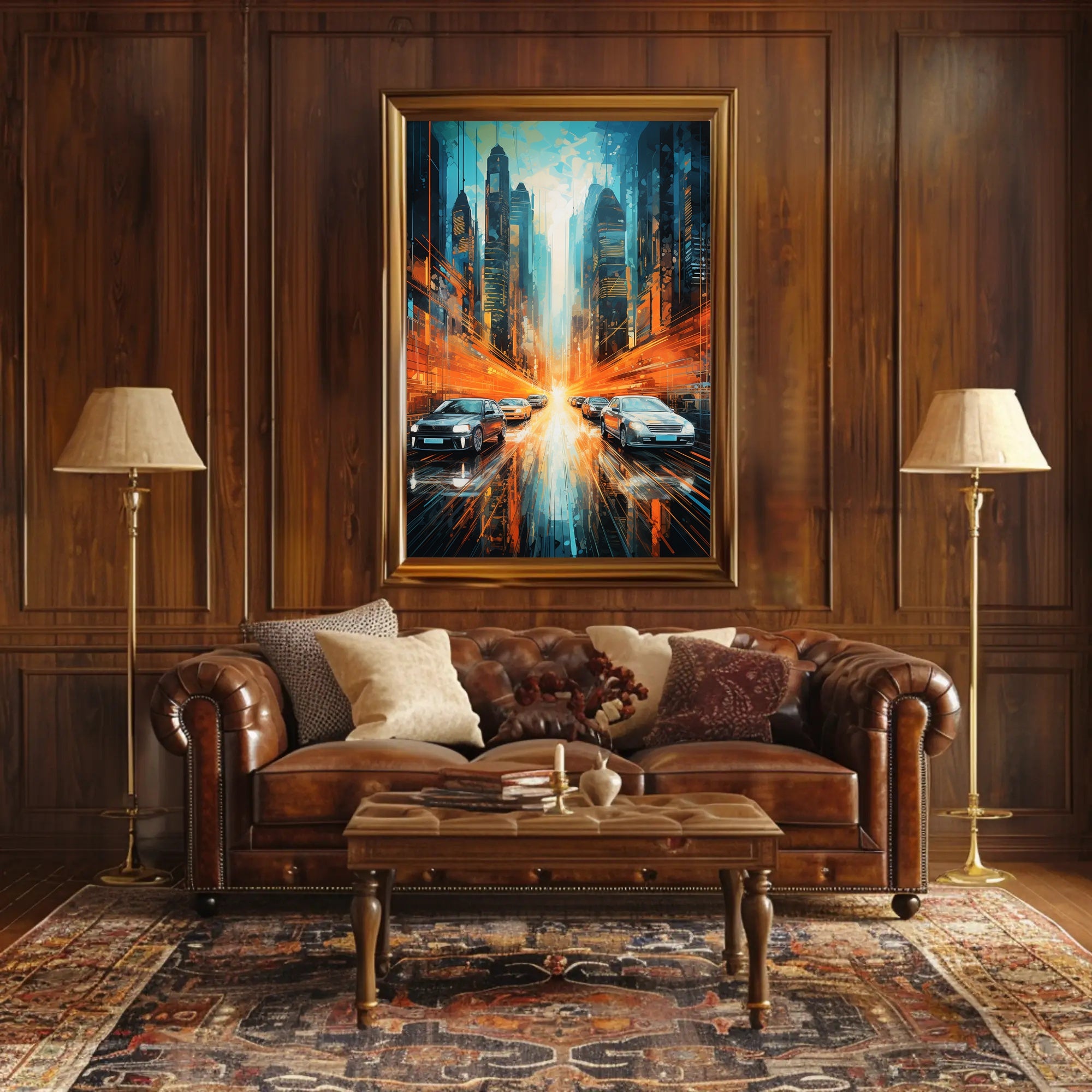 Futuristic Cityscape Poster