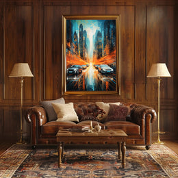 Futuristic Cityscape Poster
