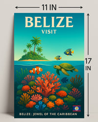 Explore Belize Poster PosterGoat
