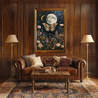 Moonlit Garden Dreamscape Fantasy Poster