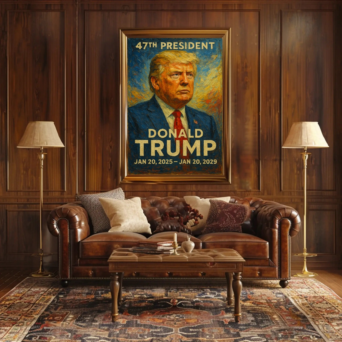 Donald Trump Leadership Legacy Proud Impressionism Poster