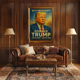 Donald Trump Leadership Legacy Proud Impressionism Poster