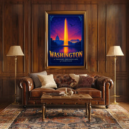 Washington A Twilight Dreamscape Poster