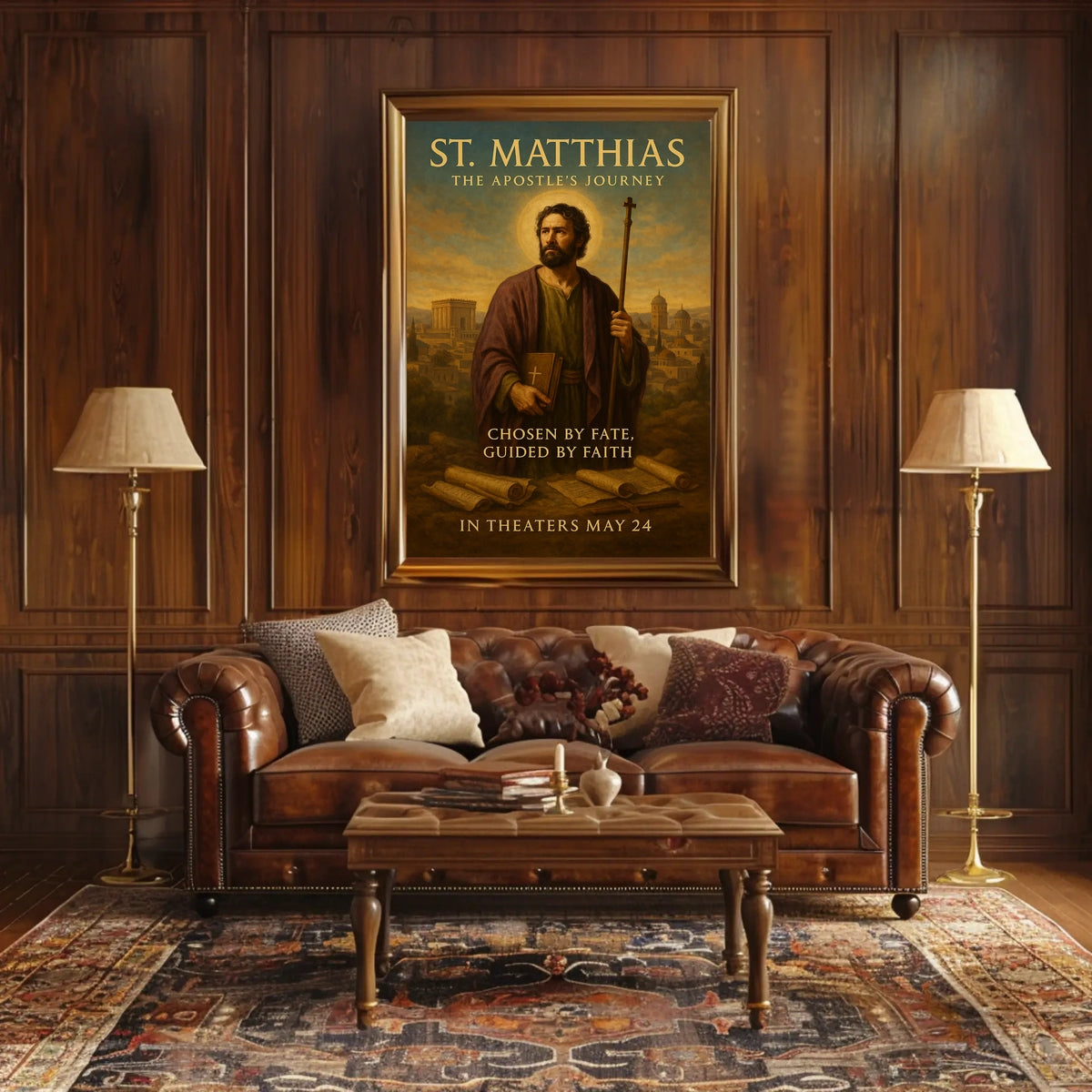 St. Matthias The Apostles Journey Poster