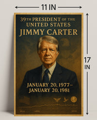 Jimmy Carter Portrait Collection Decor Series Poster PosterGoat