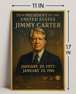 Jimmy Carter Portrait Collection Decor Series Poster PosterGoat