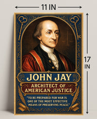 John Jay Architect of American Justice Poster PosterGoat