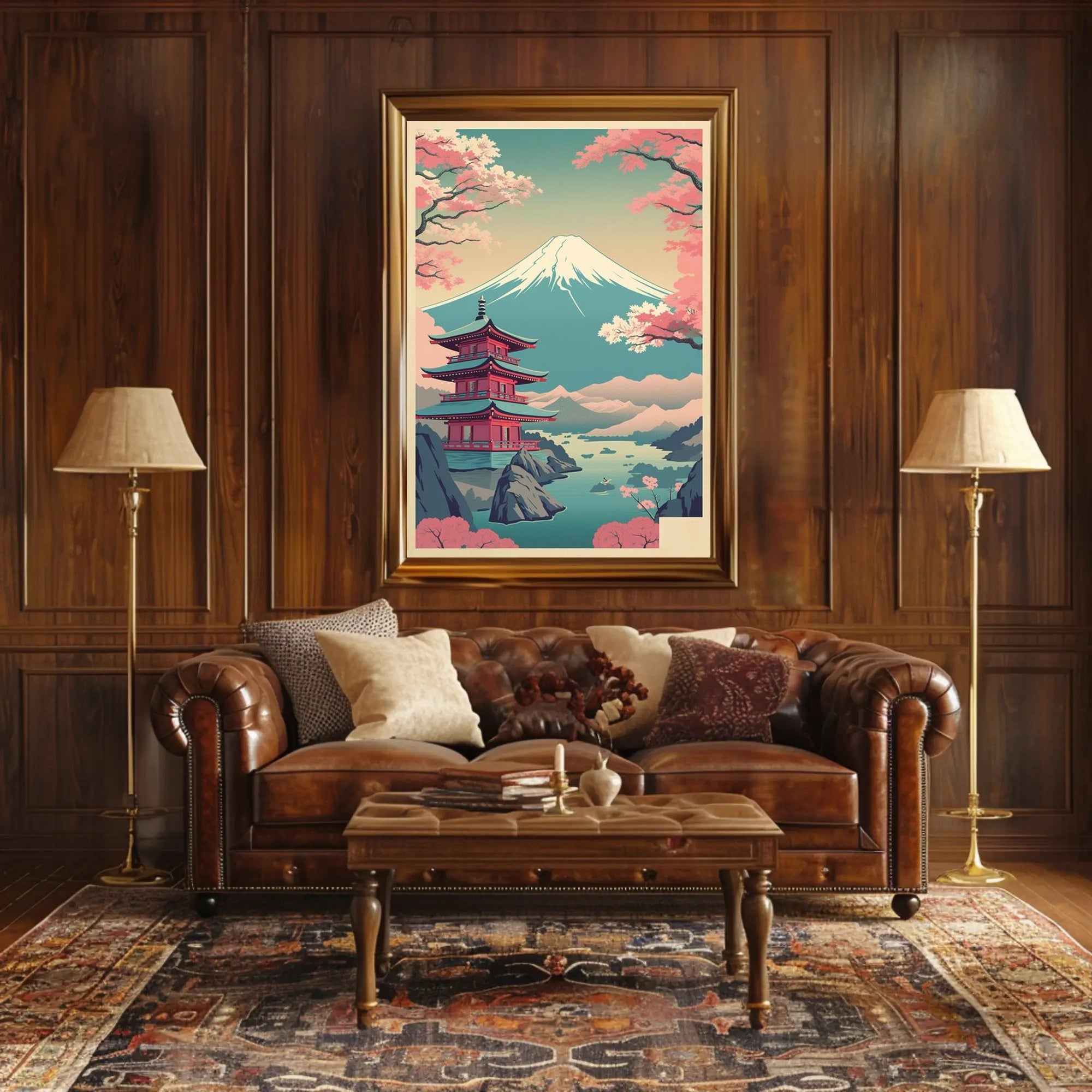 Tranquil Japanese Landscape Poster