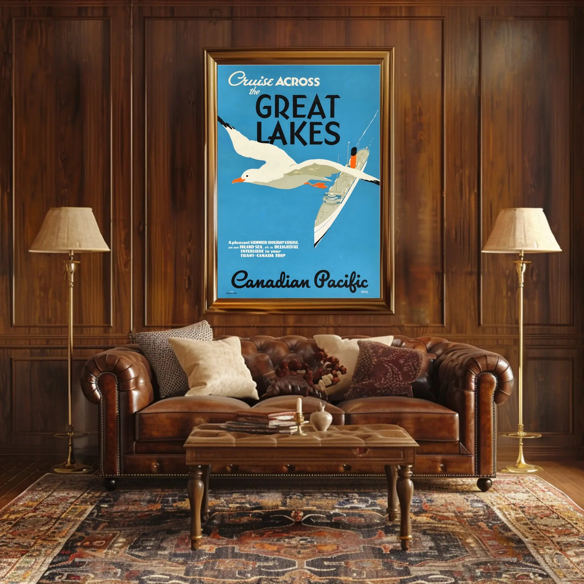 Cruise Across The Great Lakes Poster