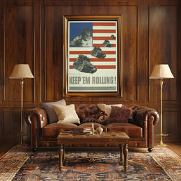 World War II American Industrial Effort Propaganda Poster