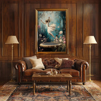Enchanted Leap Poster Vintage Ballerina Wall Art