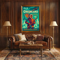 Wander In Color Fly Greenland Poster