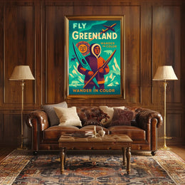 Wander In Color Fly Greenland Poster