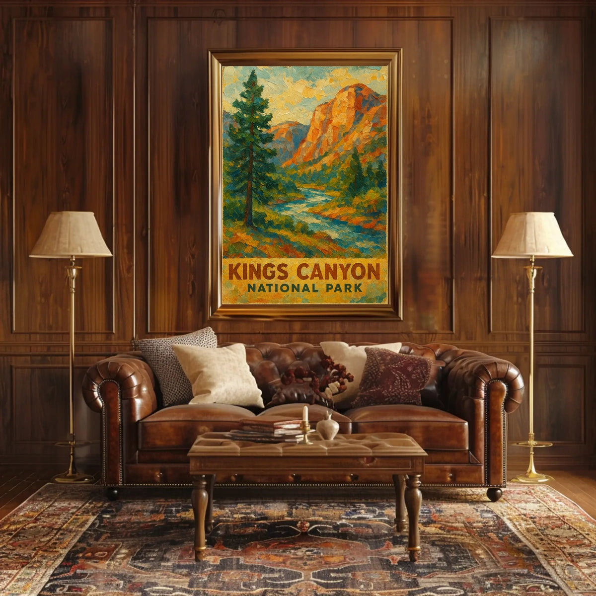 Kings Canyon National Park Scenic Realism Travelers Poster