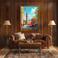 London Cityscape With Big Ben Poster