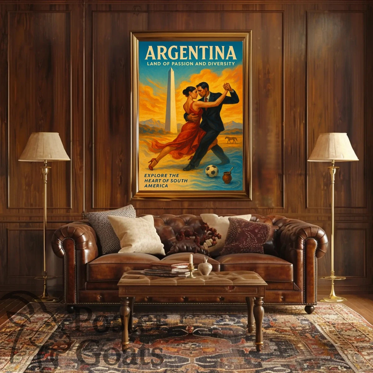 Argentina Tango Vibes: Vibrant Cultural or Heritage Poster