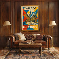 Abstract Art Deco Inspired Visual Poster