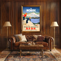 Travel to Norway with D.F.D.S Poster PosterGoat
