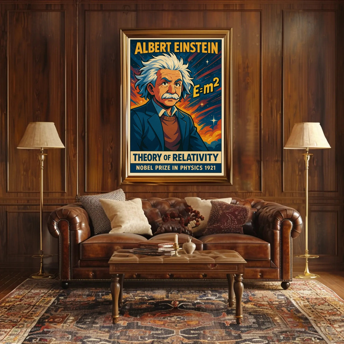 Albert Einstein Theory Of Relativity Poster