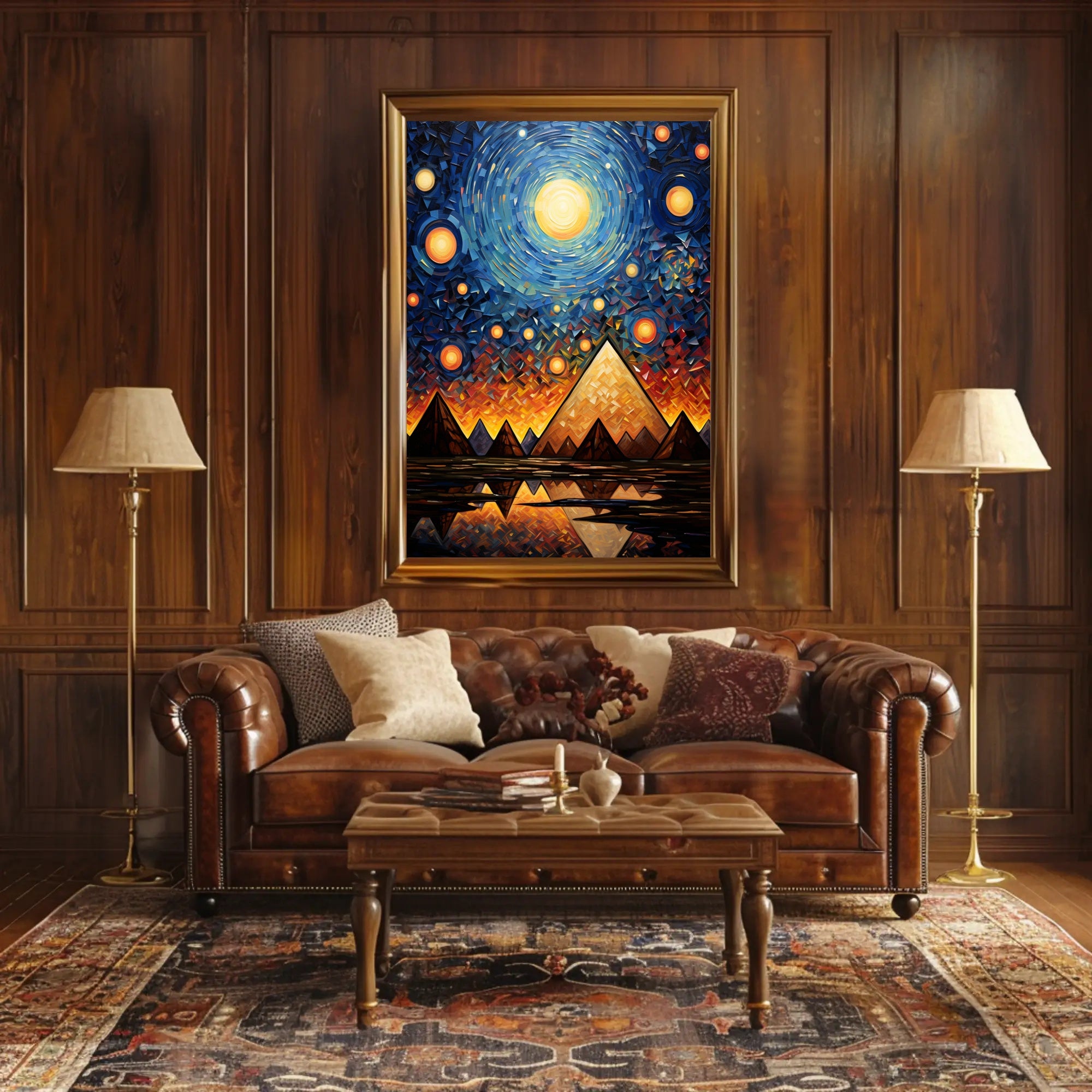 Celestial Pyramids Poster