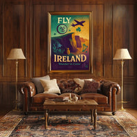 Fly To Ireland Wander In Color Poster