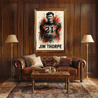 Jim Thorpe Legendary Athlete Poster