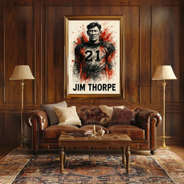 Jim Thorpe Legendary Athlete Poster