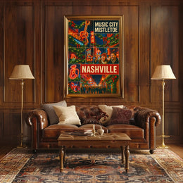 Music City Mistletoe Poster