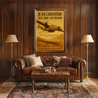 B-24 Liberator Soaring WWII Poster