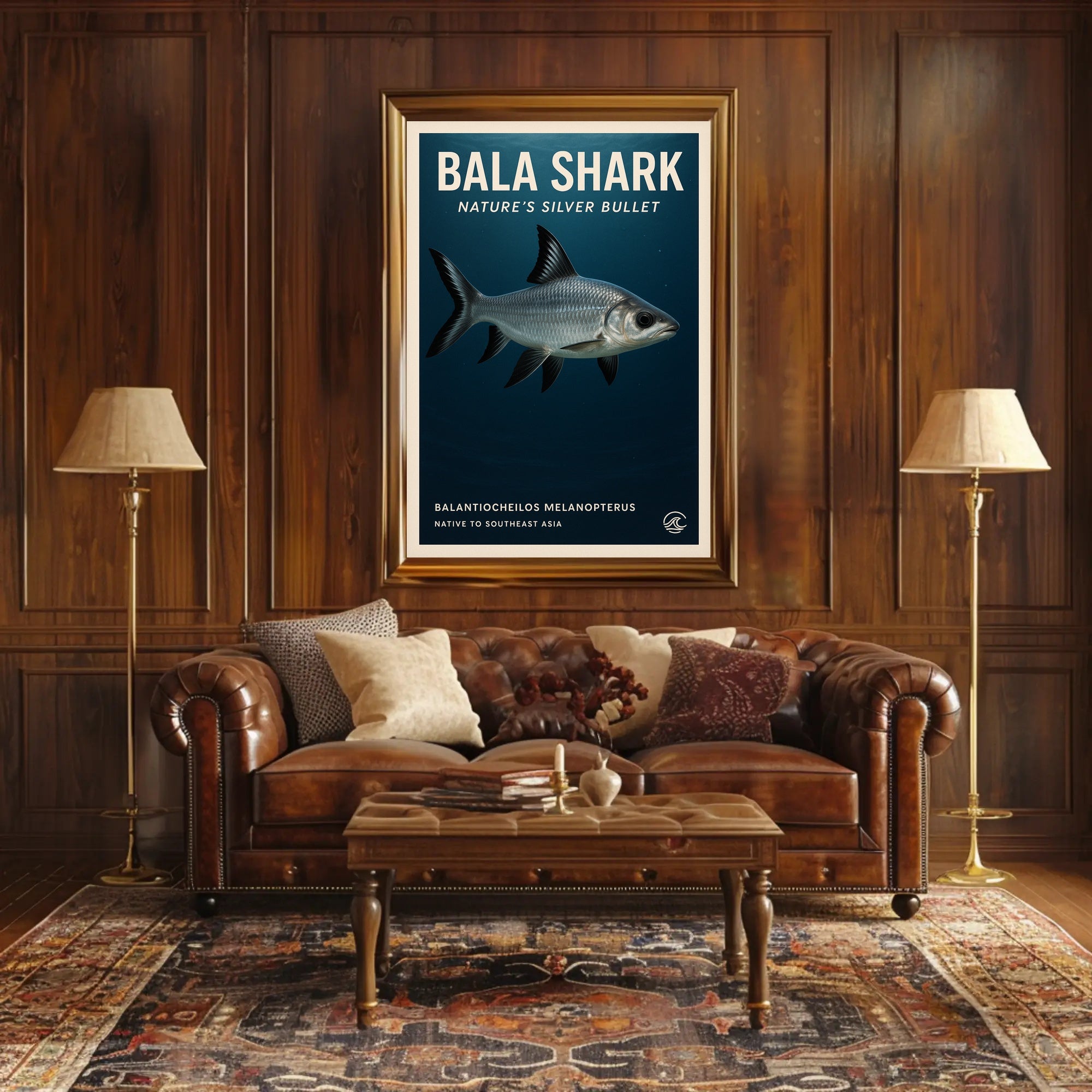 Bala Shark Nature’s Silver Bullet Animal Poster